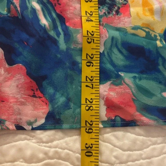 BiBi Multicolor Floral Ruffle Top - Picture 7 of 7